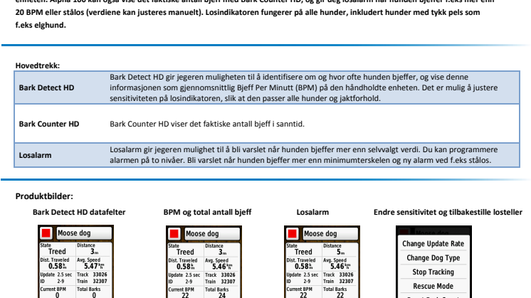 Nyhet! Ny software til Alpha 100 og T5 med losindikator! 