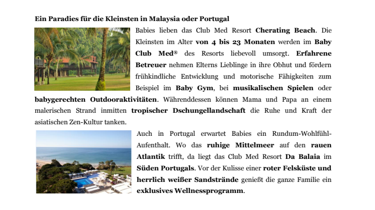 Die besten Club Med Resorts für Kinder und Jugendliche
