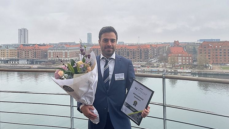 Mohammad Daniali at the Version2 IT Talent 2023 award ceremony, December 7, 2023