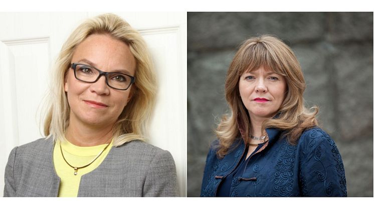 Charlotte Broberg (M), fastighets- och serviceregionråd och Susanne Nordling (M), ordförande i psykiatriberedningen i Region Stockholm.