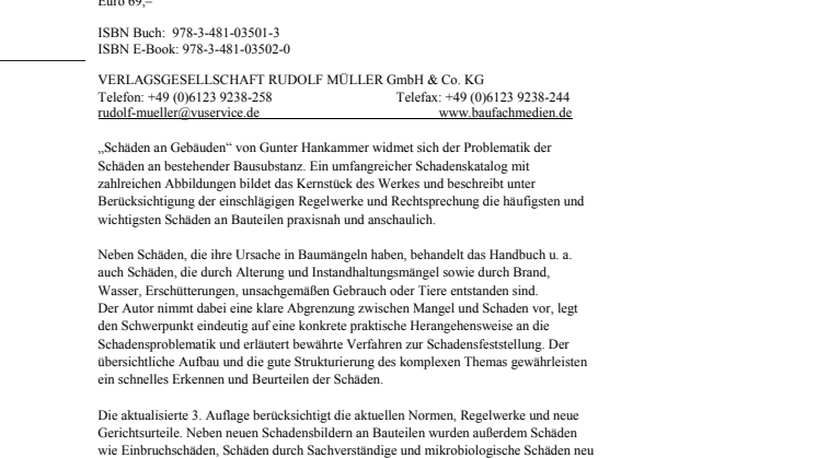 Schäden an Gebäuden 