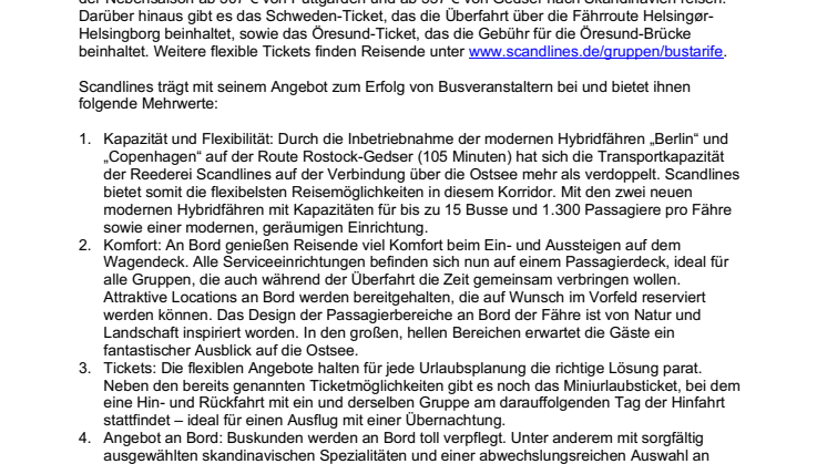 RDA: Scandlines macht Busveranstalter erfolgreicher