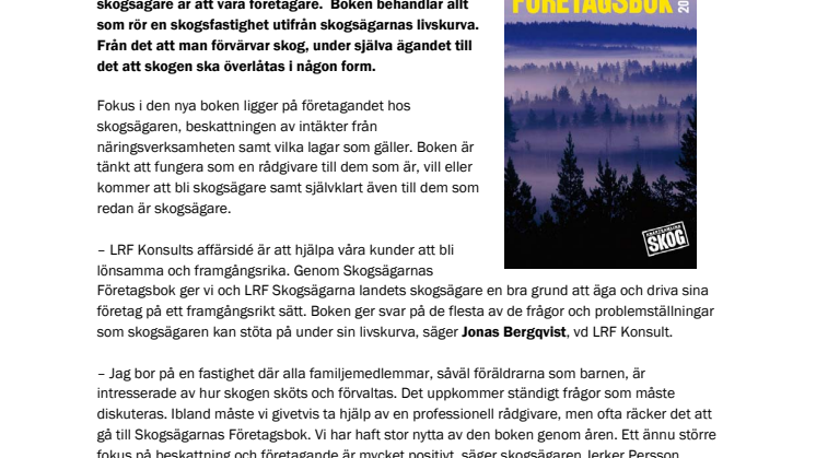 Ny version av Skogsägarnas Företagsbok