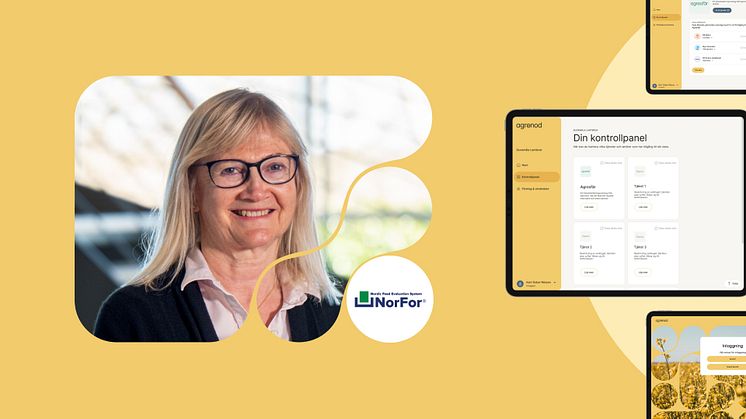 Tone Roalkvam: “Genom att dela data underlättar vi och minskar administrationsbördan för svenska lantbrukare”.  Foto: NorFor, Agronod