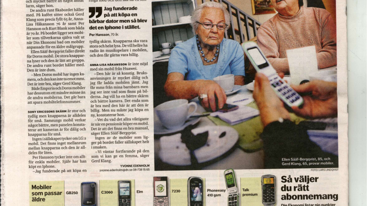 Best in test: Doro preferred mobile phone by seniors