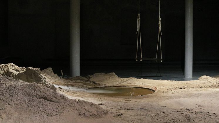 Installationsvy, utställningen Älskade älskade älskade, av Gylleboveket på Färgfabriken
