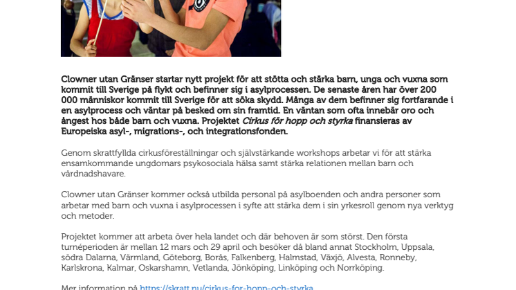 Projekt för att stärka barn och unga i asylprocessen
