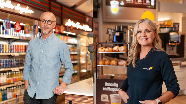 Sadik Habibovic, Årets köpman 2021 7-Eleven och Anna Rosenqvist, Årets köpman 2021 Pressbyrån 