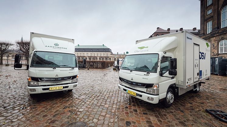 De første elektriske lastbiler til danske kunder er nu i drift