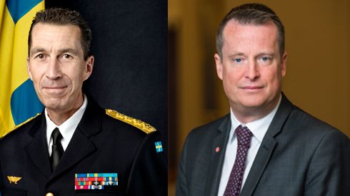 ÖB Micael Bydén och Inrikesminister Anders Ygeman kommer till SKYDD.