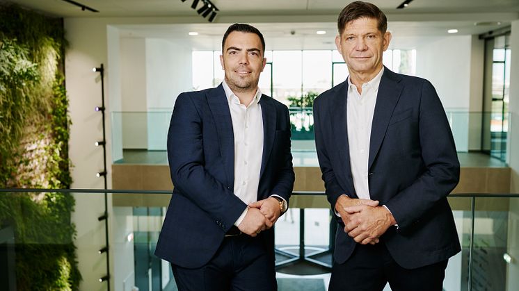 Kaloyan Velichkov, CEO and Founder of SUNOTEC (left), and CEO Bernhard Suchland. Photo: Christian Horn for SUNOTEC