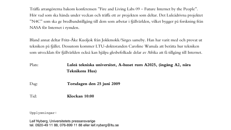 NASA-teknik ger samer Internet