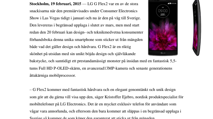EXKLUSIVA LG G FLEX2 VÅGAR VARA ANNORLUNDA