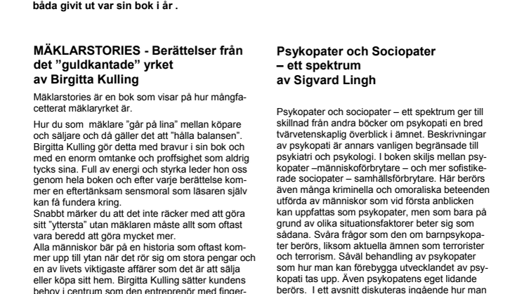 Två Uppsalaförfattare