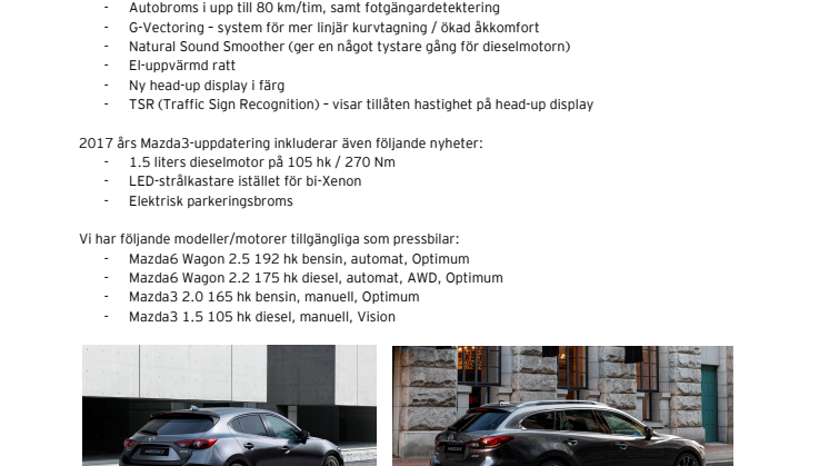 Nya pressbilar hos Mazda 