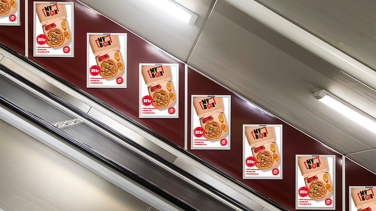 Pizza Hut Sverige introducerar grab'n go alternativet "My Box", på den svenska marknaden