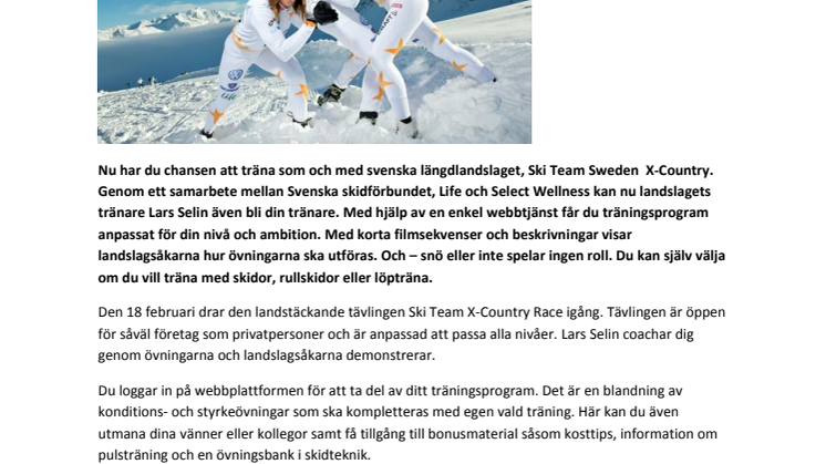 Kom i form med svenska längdlandslaget