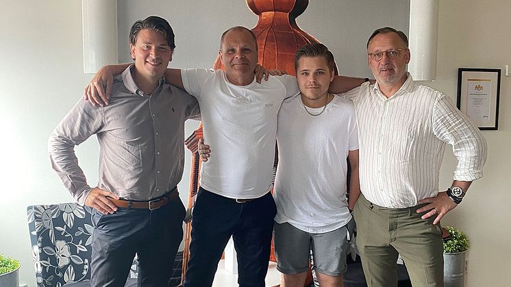 Martin Jacobsson, Mikael Johansson, Emil Johansson och Peter Polland.