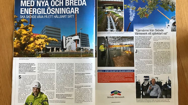 Skövde Värmeverk medverkar i stadsbyggnadstidning