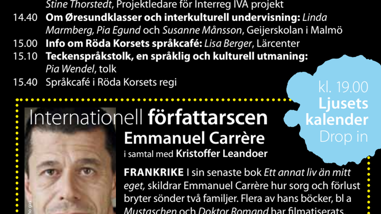Europeiska språkdagen firas med föreläsningar och franskt författarbesök!