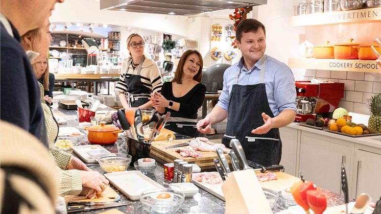 It's all smiles at London's exclusive Divertimenti cookery school, which has a Bluewater kitchen station installed to ensure tap water is a pure as nature intended without the chemicals found in the British capital's tap water.