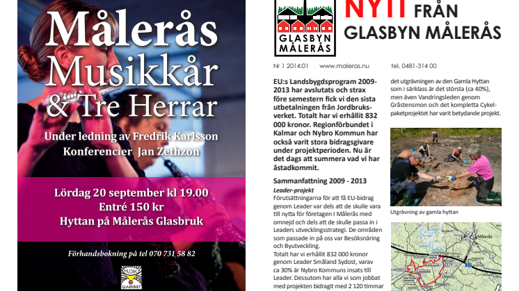 Nytt från Glasbyn Målerås
