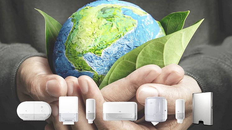 Tork först i Europa med koldioxidneutrala hygiendispensrar