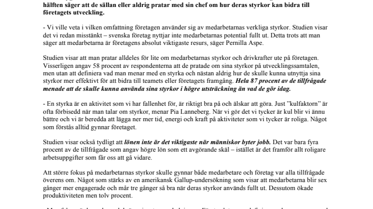 Svenska företag missar enorm medarbetarpotential 