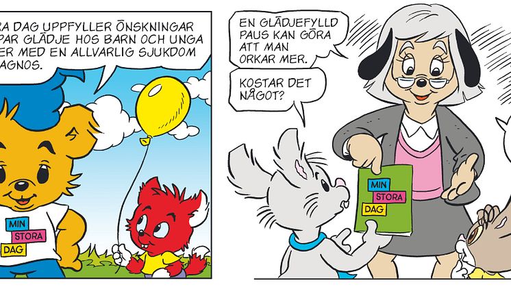 Bamse Min Stora Dag serierutor