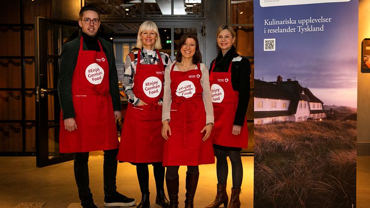 På bilden (v.t.h.): Frederic Foerster, Peggy Gallert, Iris Müller och Catarina Erceg; Copyright © pellenilsson
