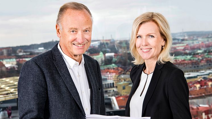Roger Holtback, ordförande, och Carin Kindbom, vd och koncernchef