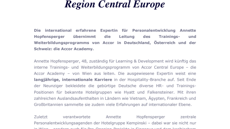 PM Annette Hopfensperger