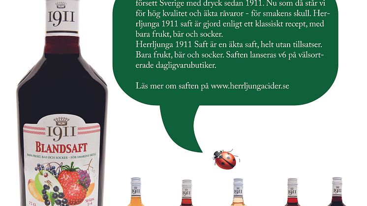 Herrljunga 1911 Saft - Äkta saft helt utan tillsatser