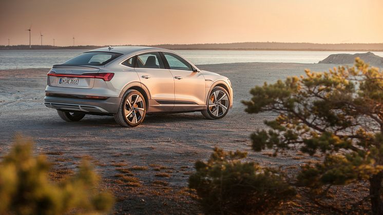 Audi e-tron Sportback (Florettsølv)