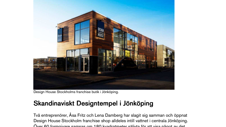 Skandinaviskt designtempel i Jönköping.