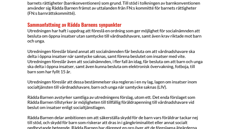 Rädda Barnens remissvar av promemorian En lag om insatser inom socialtjänsten till vårdnadshavare barn och unga när samtycke saknas Ds 202430.pdf