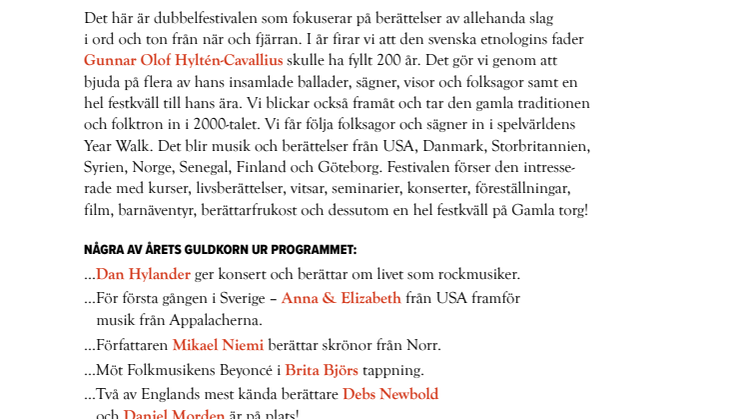 Dubbelfestival i ord och ton