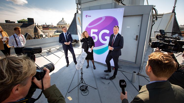 Telias första stora 5G-nät i Stockholm är igång