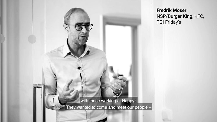 Fredrik Moser fom Burger King and KFC on Happyr's customer focus