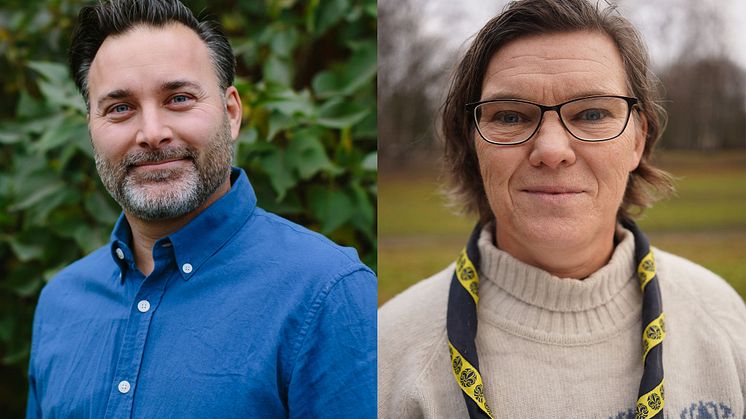 Johan Pettersson och Anna-Karin Hennig, tillsammans i delat ledarskap på Scouterna.