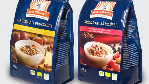 Kung Markatta lanserar groddad ekologisk müsli