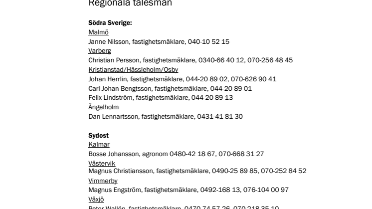 Talesperson åkermarkspriser helår 2014 (pdf)
