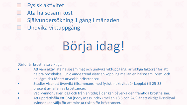 Fakta om Breast Health Day