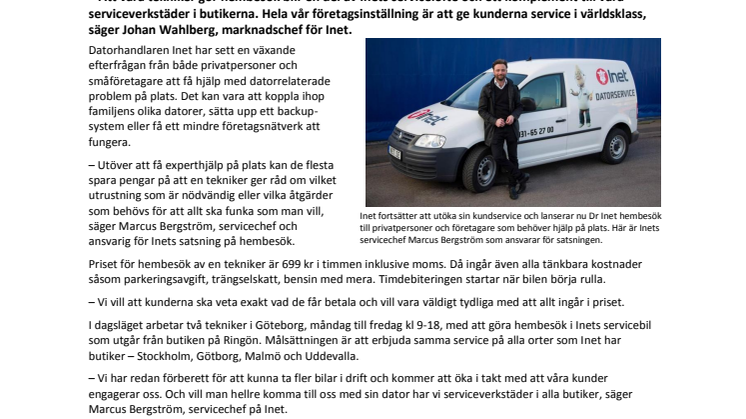 Nu gör Dr Inet hembesök 