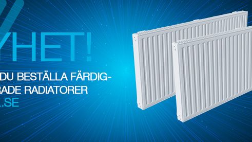 Produktkonfiguratorn – ett verktyg för att välja rätt radiator baserat på vanliga attribut som effekt, mått, ventiltyp och leverantör.