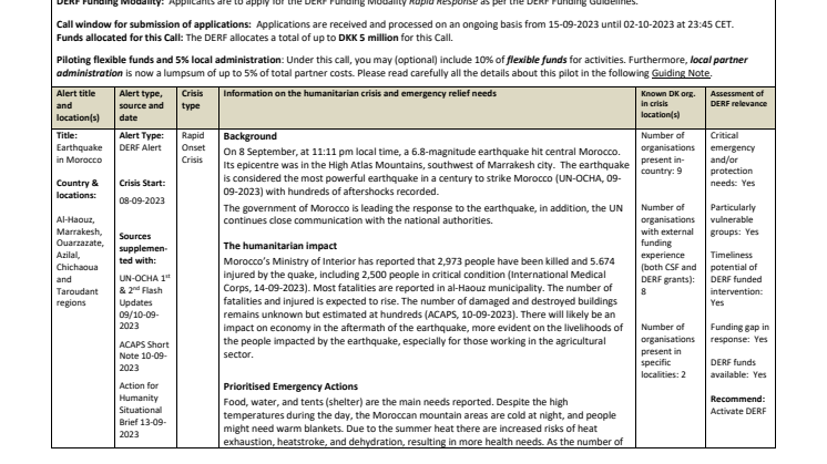23-014-RO-Earthquake in Morocco-CALL.pdf