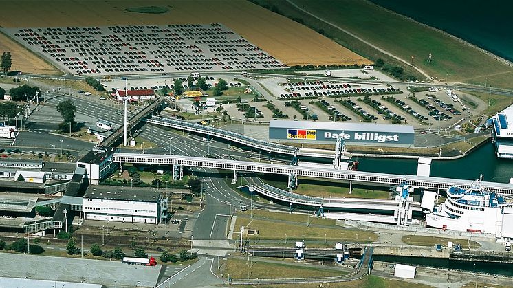 Scandlines BorderShop Puttgarden - Luftfoto