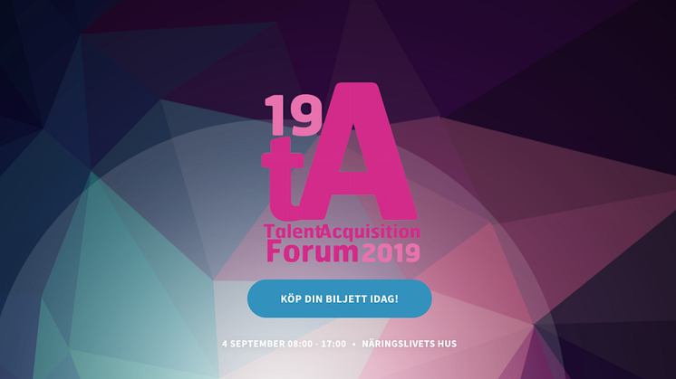 TNG medverkar i paneldiskussion på Talent Acquisition Forum 2019 