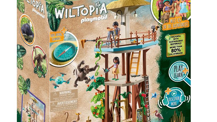 WILTOPIA Forschungsturm mit Kompass (71008) von PLAYMOBIL