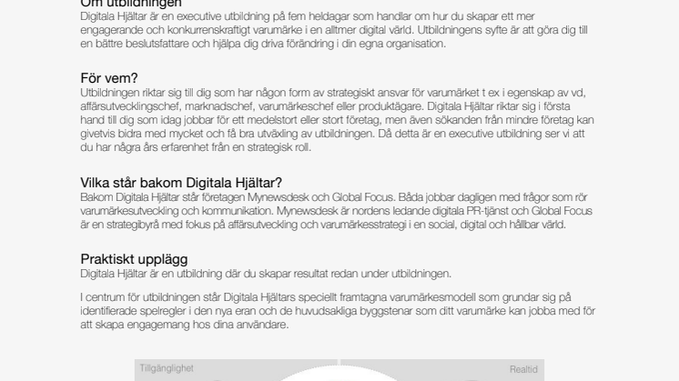 Digitala Hjältar produktblad 